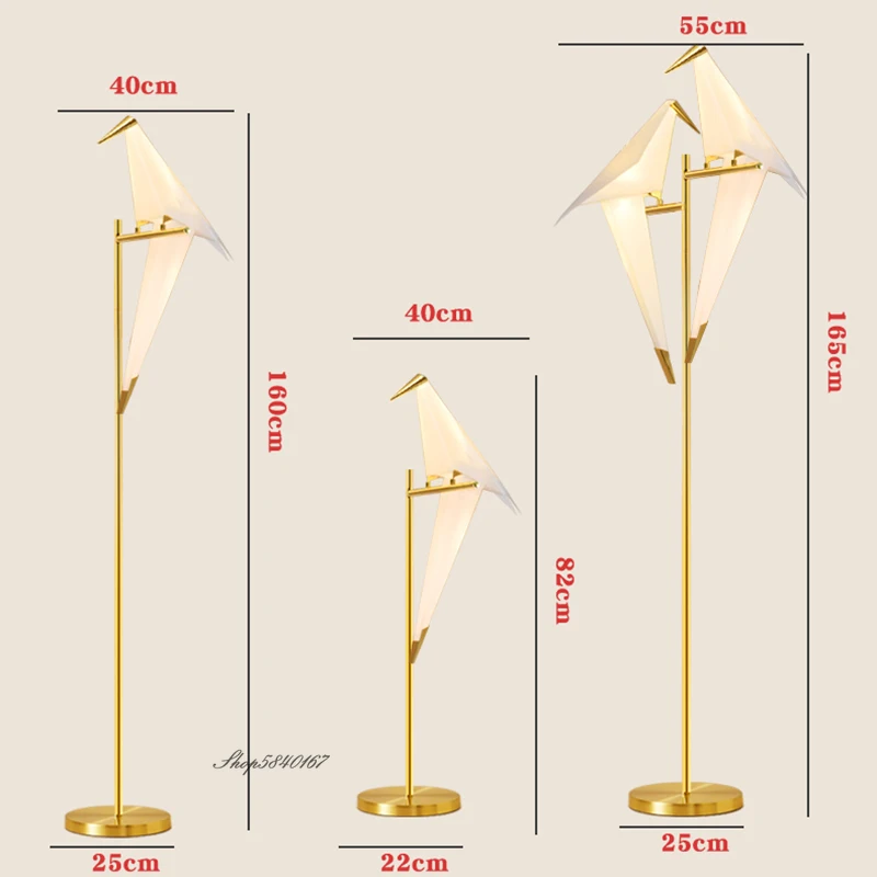 Creative Led Bird Floor Lamps Nordic Designer Standing Lamp for Living Room Bedroom Study Decoration Rotatable Stand Lighting