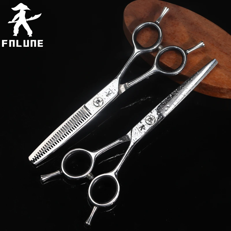 

FnLune 6.0 VG-10 Professional Hair Salon Scissors Cut Barber Accessories Haircut Thinning Shear Hairdressing Tool Scissors