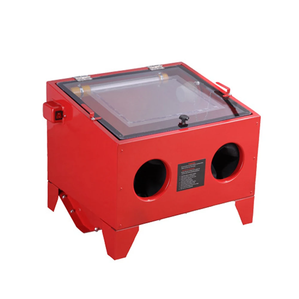 SBC90 Sandblast Cabinet The Open and Closed 90L Liter Box Type Mini Sandblasting Machine