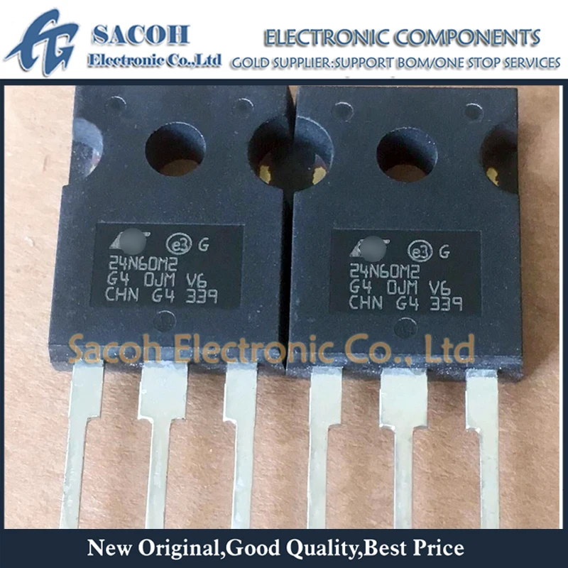 

New original 10PCS/Lot STW24N60M2 24N60M2 or STW24N60DM2 24N60DM2 STW24N60 24N60 TO-247 18A 600V Power MOSFET