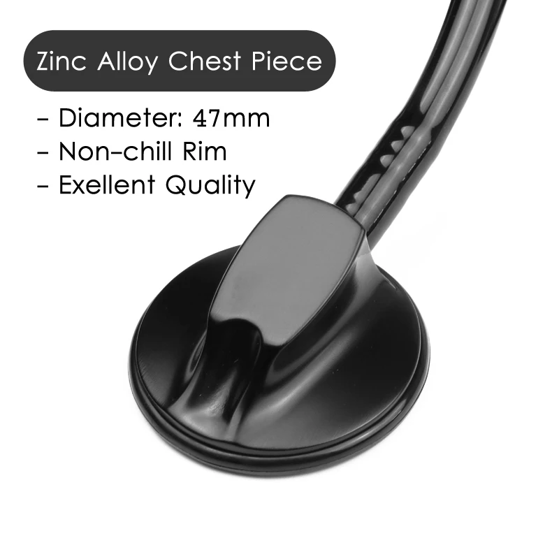 Classic Black Professional Estetoscopio Heart Cardiology Doctor Cute Stethoscope for Nurse Student Medical Equipment Device Tool