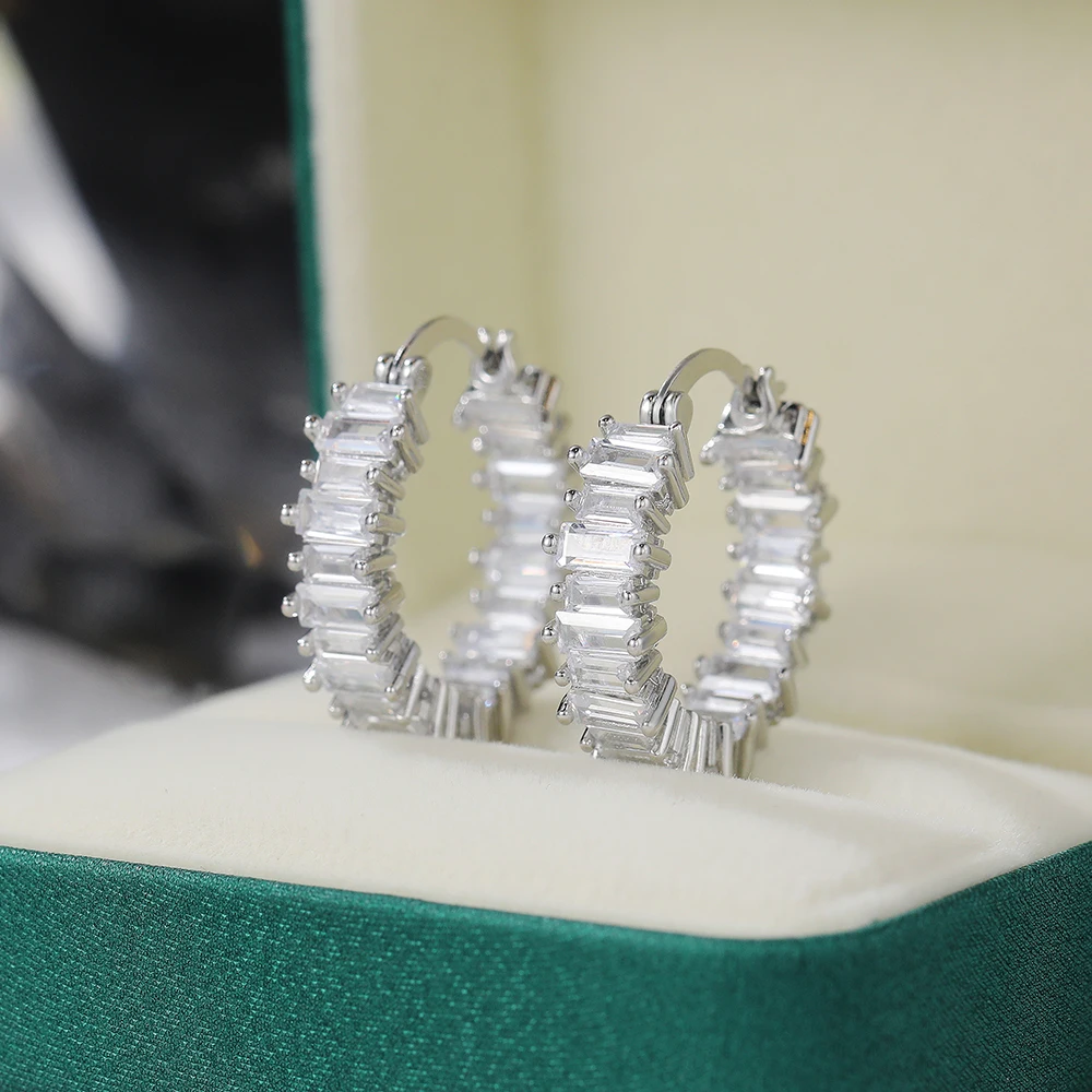 2024 neue Ankunft Hochwertige Silber Farbe Gold Farbe Ohrringe Frauen Hochzeit Party Ohrring Weihnachten Geschenk Schmuck Großhandel