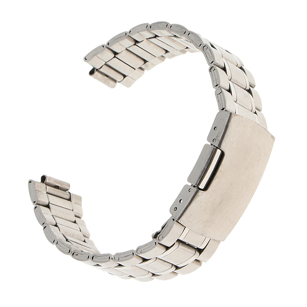 Men Replacement Metal Wrist Watch Band Stainless Steel Watch Strap Bracelet