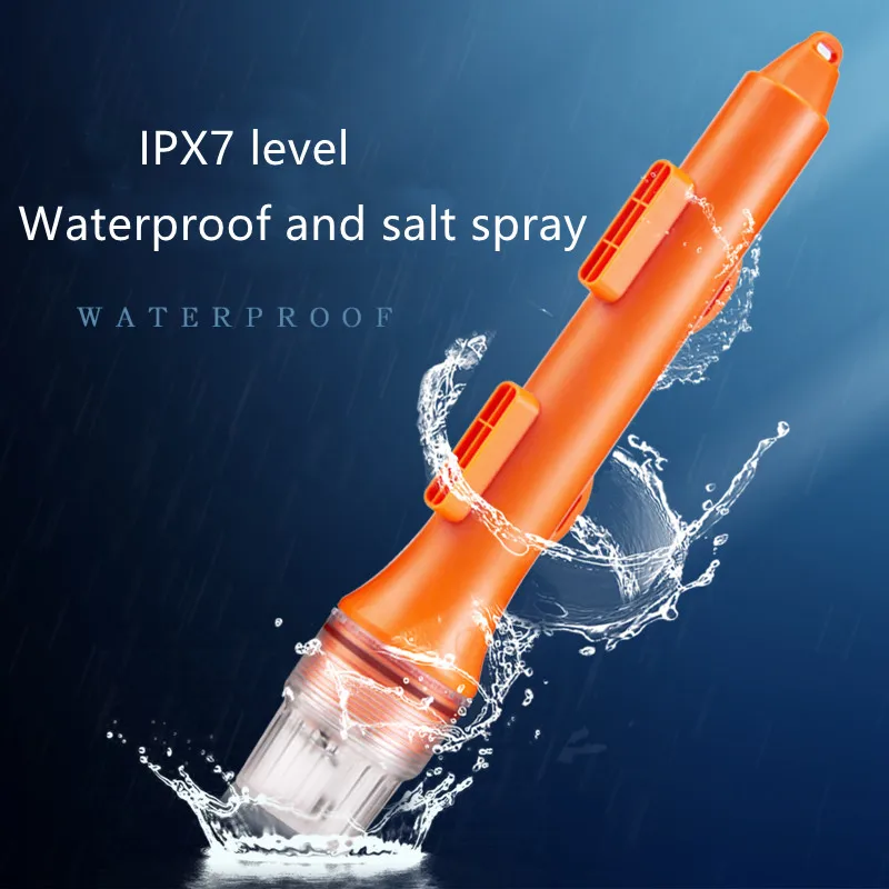 Ipx7 impermeável anti-sal nevoeiro marinha ais net posicionador mini mangueira marca bateria 5w pesca pequena colisão evitar lâmpada de sinal