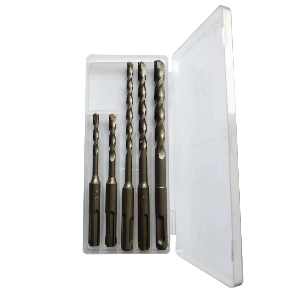 Mới 1 Hộp Bê Tông Mũi Khoan Bê Tông SDS Plus Mũi 4Mm 5Mm 6Mm 7Mm 8Mm Tường Gạch khối Búa Điện Nề Khoan Bits