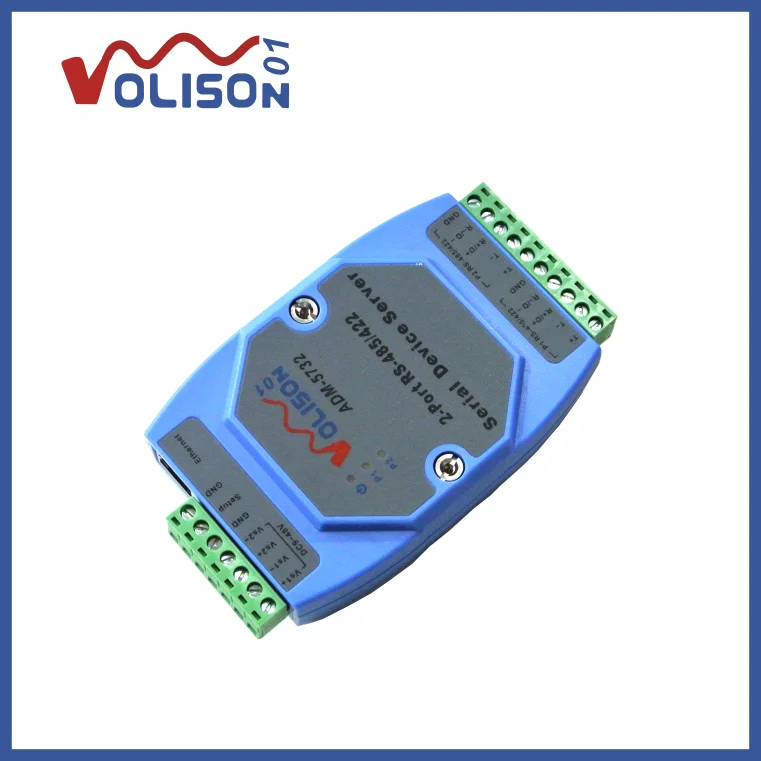 ADM-5732 2-way 485 to TCP / IP industrial level 2-port RS422 485 serial server 485 to Ethernet Guide VOLISON 01