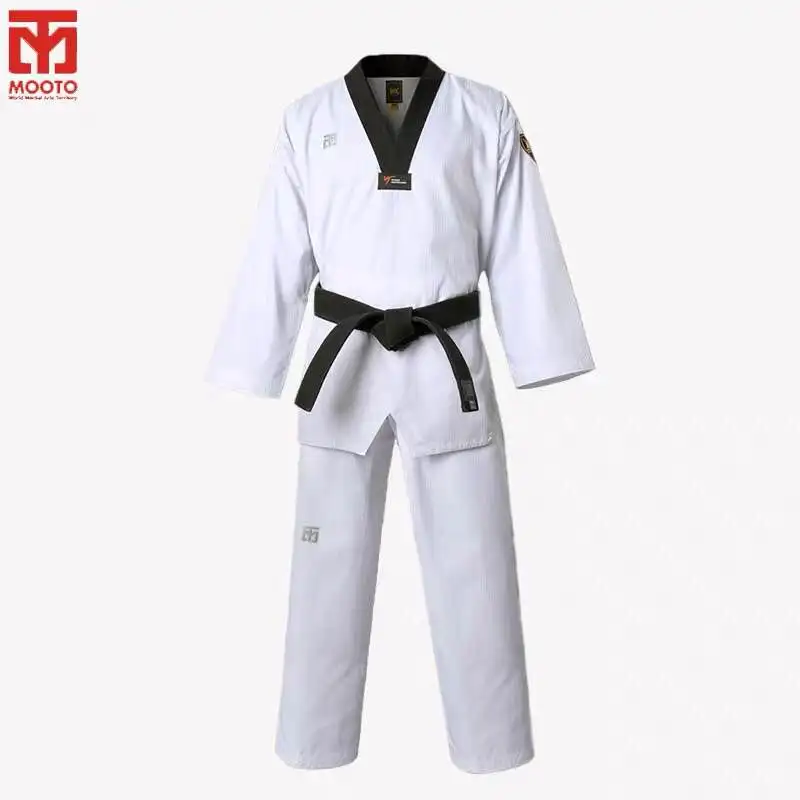 mooto-iiif-uniforme-di-alta-qualita-adulto-bambino-taekwondo-wtf-karate-dobok-in-cotone-traspirante-fitness-vestiti-di-sport-del-vestito-nero-con-scollo-a-v