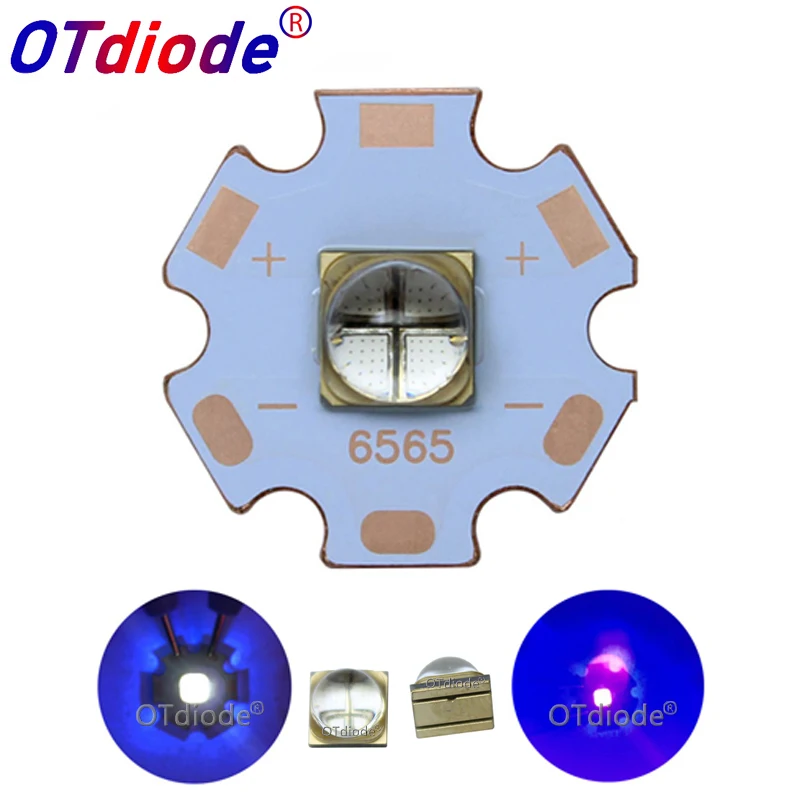 10W 12W Oryginalny Korea LG 6565 UV Led Chip Purple Light 365nm 375NM 385nm 395nm 6.5-7.5V 405nm Dioda do utwardzania drukarki