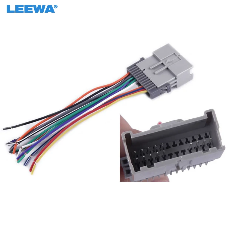 LEEWA Car Audio Radio Wire Harness Plug Cable For CHEVROLET GMS Buick Suzuki Install Aftermarket Stereo Adatper #CA6441