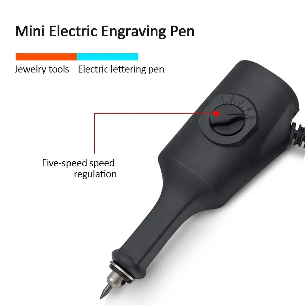 Electric Engraver Engraving Pen 5 Speeds Metal Jewelry Glass Marker Marking Tools Plotter Instrument Jade Carving Machine Tools