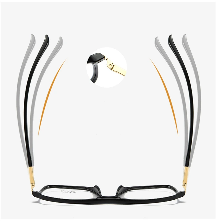 Olivgrüner Rahmen übergroße Myopie Brille Anti blaue Strahlen tr90 Studenten verschreibung pflicht ige Brille Dioptrien 0-800-0, 5-1, 5 bis-0,5 – Detail 3