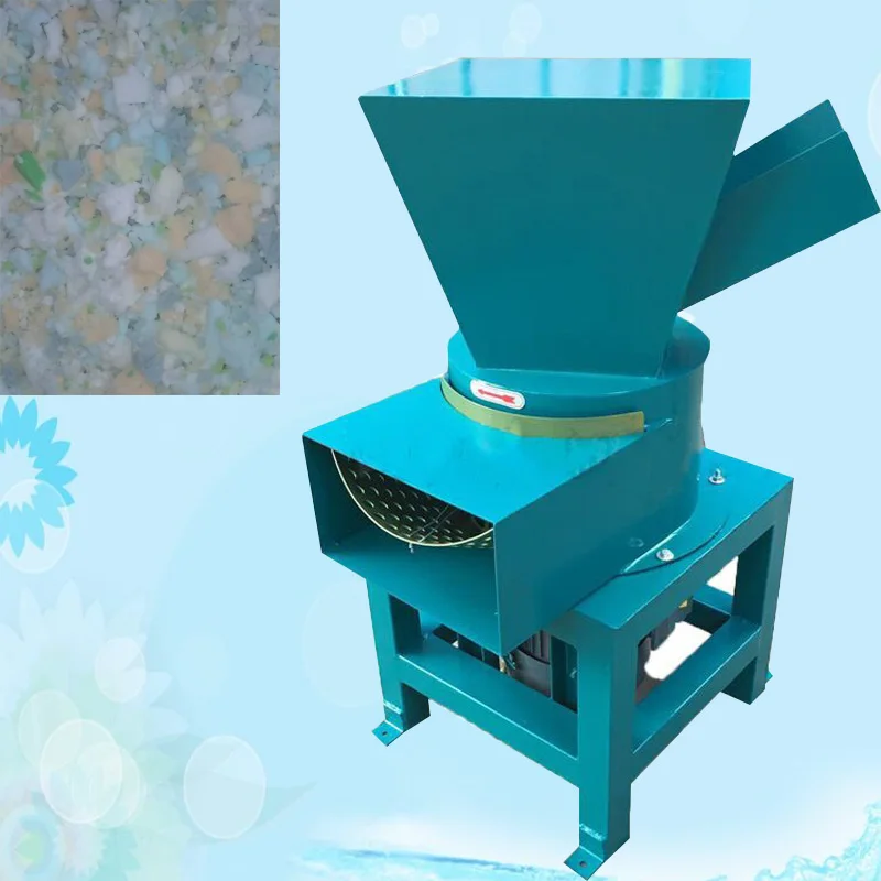 Scrap sponge shredding machine Foam crusher Sponge crusher for sale Solid Waste Crusher