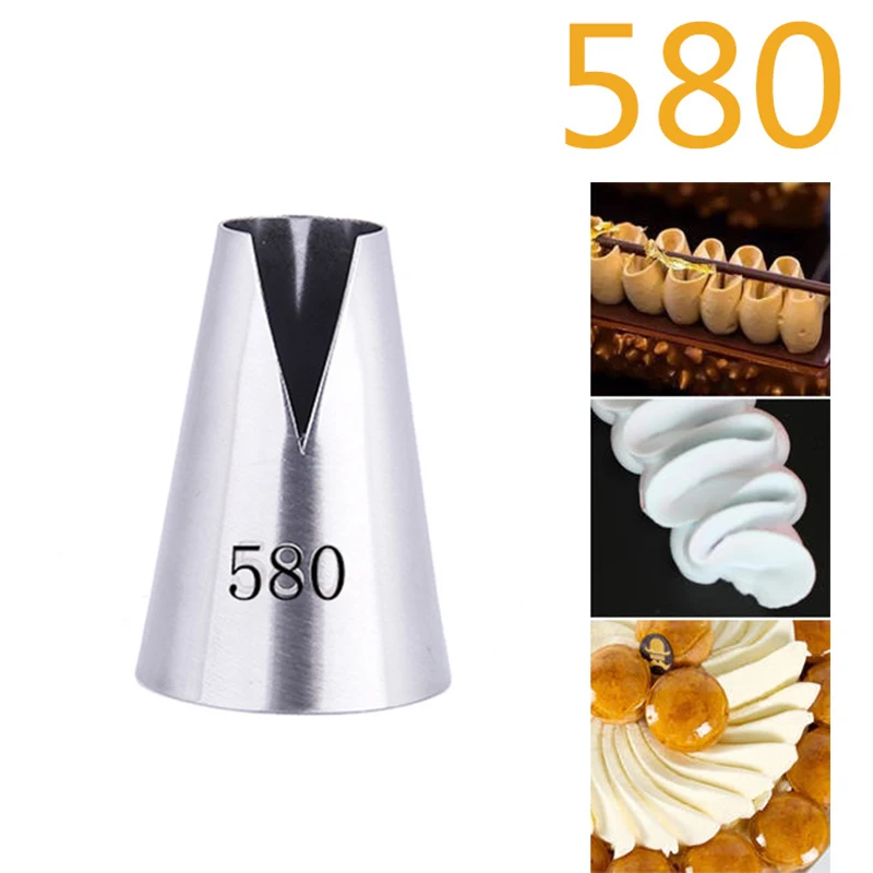 

Home Cake Tools Popular 580# Flower Icing Piping Tips Nozzle Cake Cupcake Decorating Pastry Tool