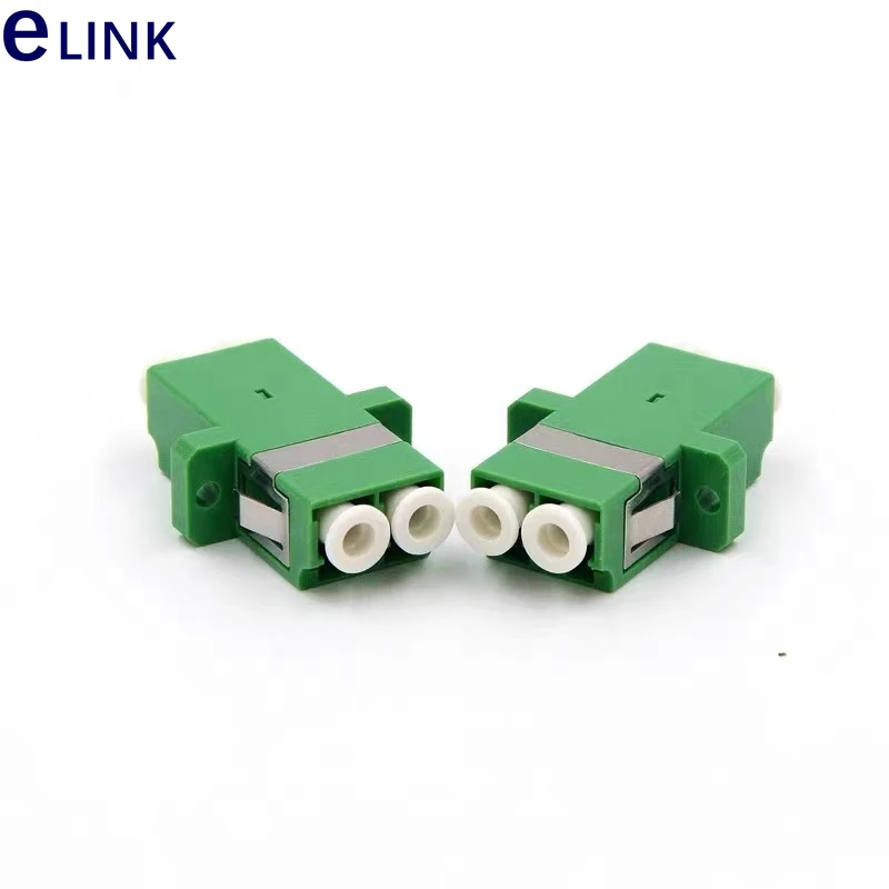 Оптоволоконный адаптер LC APC Duplex SC Footprint Зеленый оптоволоконный соединитель 25 шт. 50 шт. 100 шт. 200 шт. 400 шт. 0,2 дБ, бесплатная доставка