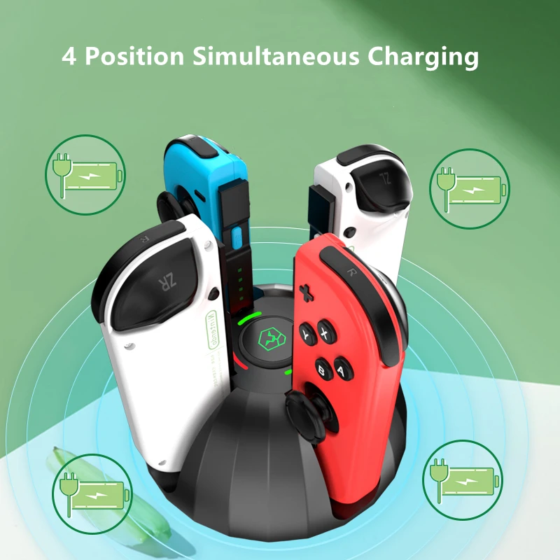 Станция зарядная 4 в 1 для контроллера Nintendo