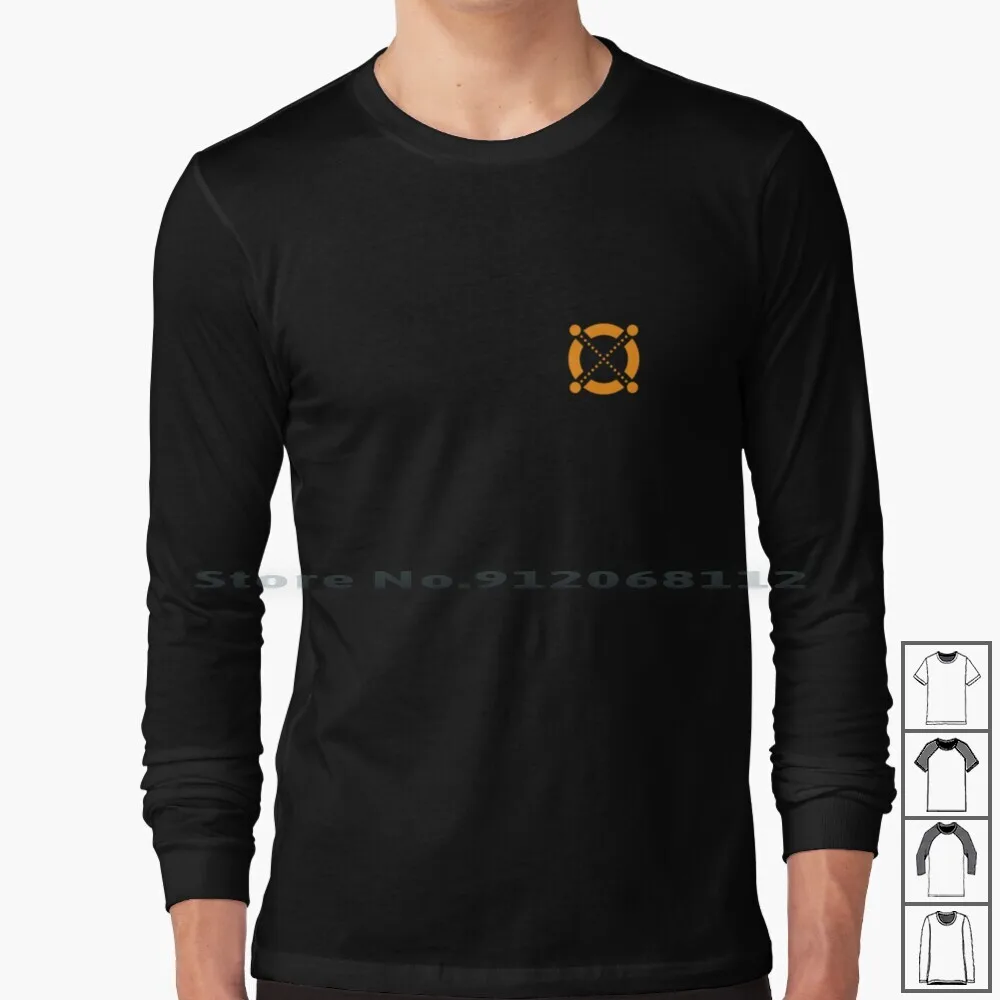 Elrond Orange 100% Cotton Long Sleeve T Shirt Elrond Erd Crypto Blockchain Binance Gains Bears Bulls Bullish Decentralized