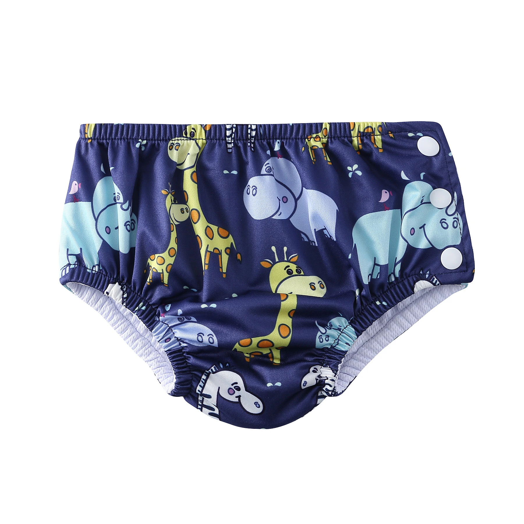 Babyland fralda de piscina para bebês, 1 peça, fraldas de pano à prova d'água, roupa de banho para crianças, calça de piscina, adequada para bebês de 0 a 3 anos