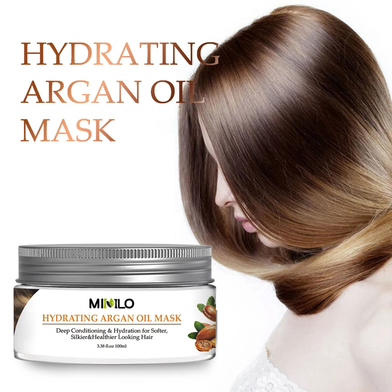 100ml Magical Keratin Hair Treatment Argan Mask 5 Seconds Repairs Frizzy Damage Deep Hair&Scalp Root Treatment for Silky Hair