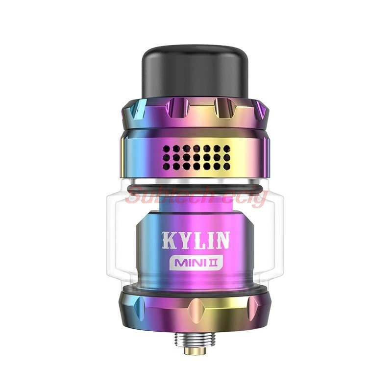 SUB TWO Kylin Mini V2 RTA Tank 2ml/5ml Support 0.3ohm Fused Clapton Coil Top Airflow Design to Prevent Iuice From Leakage Tank