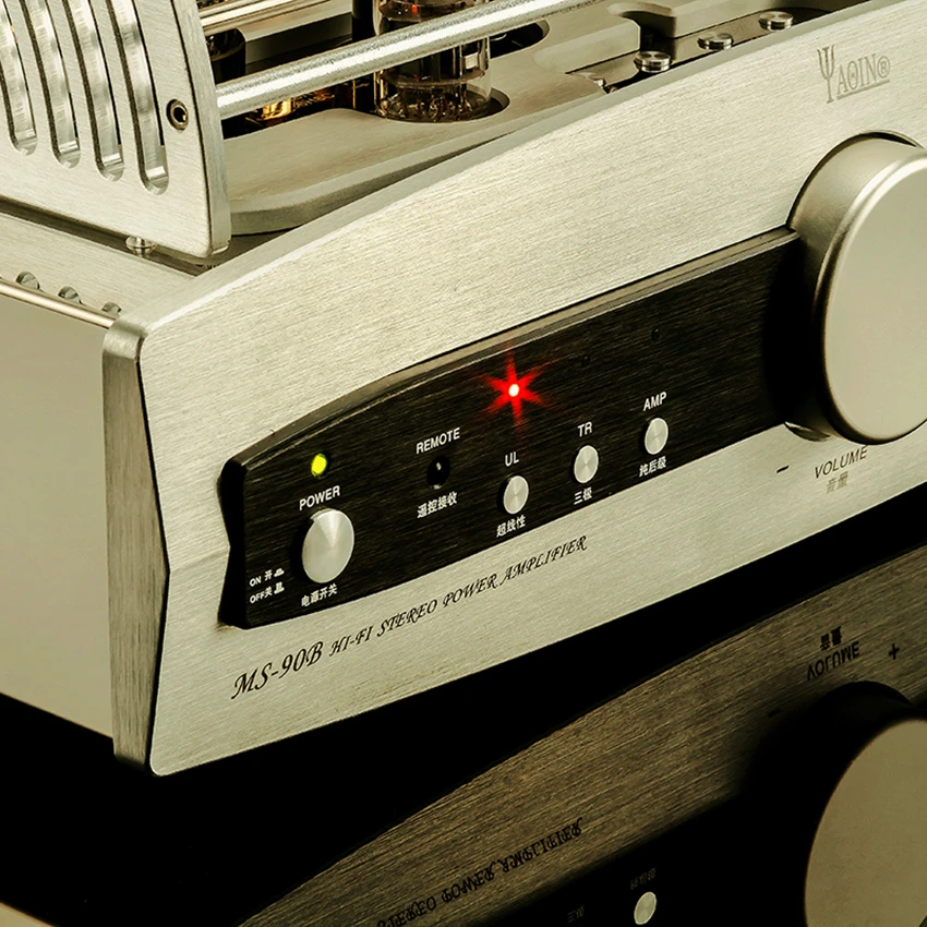 Q-002 Newest Yaqin MS-90B Vacuum Tube Integrated Amplifier Pure Power AMP with Bluetooth Input UL: 55W*2 TL: 28W*2 KT88EH*4