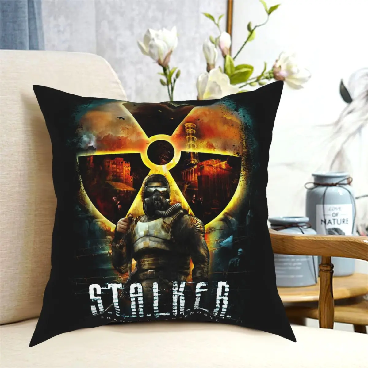 Stalker Shadow Of Chernobyl Pillow Cover Home Decorative Cushions Throw Pillow for Living Room Polyester Double-sided Printing