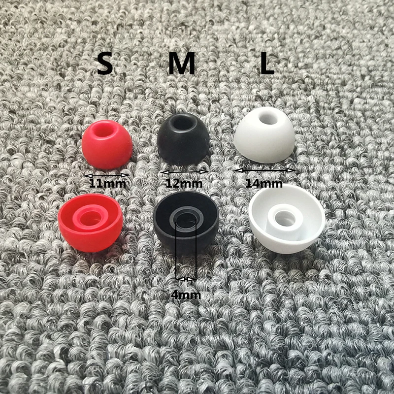 In-Ear Earcaps For Beats Studio Buds Earphones Silicone Case Covers Cap Replacement Tips Earbuds eartips Ear pads Cushion 3pairs