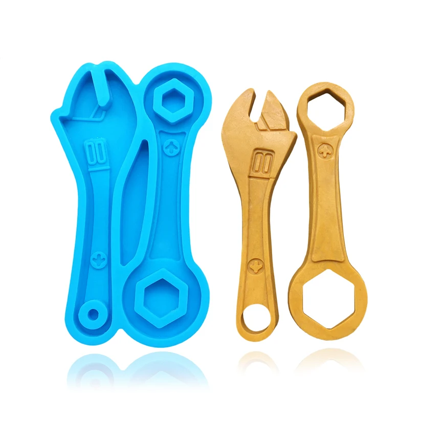 Spanner Wrench Silicone Sugarcraft Mold Resin Tools Cupcake Chocolate Baking Mold Fondant Cake Decorating Tools