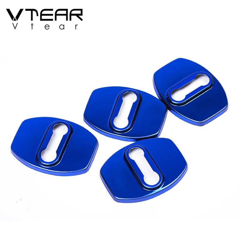 Vtear For Toyota LAND CRUISER Prado 150 Door lock inner Gap Anti-scratch cover accessories Car interior decoration parts 2020