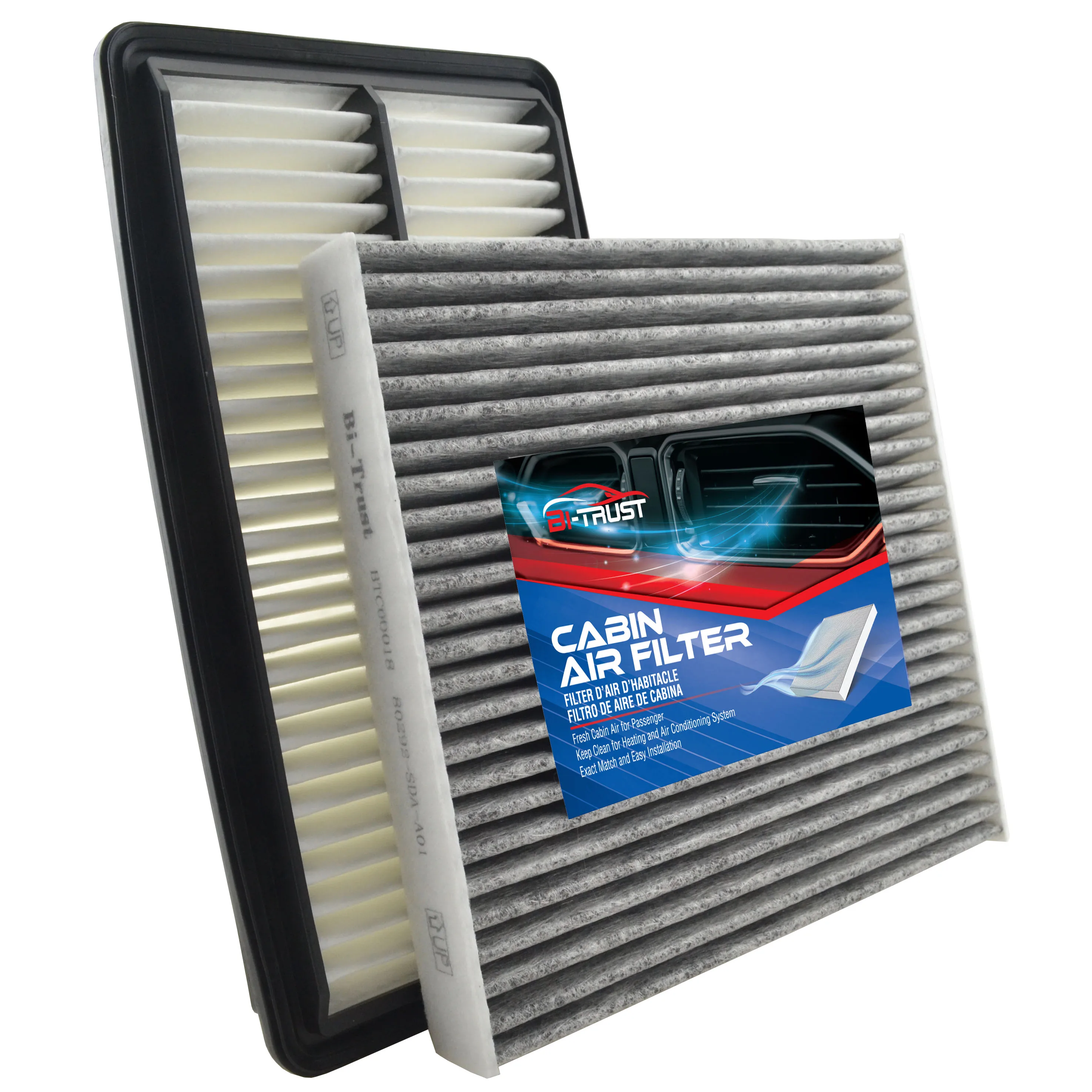 Bi-Trust Engine Cabin Air Filter for 2019 Honda Passport V6 3.5L/2017-2019 Honda Ridgeline V6 3.5L