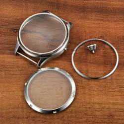 watch parts 44mm stainless steel watch Case Fit ETA 6498 6497 watch movement