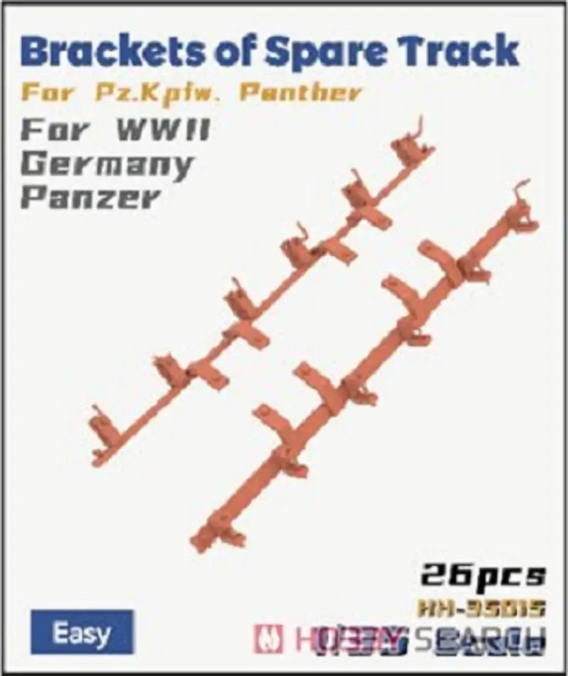 Heavy Hobby HH-35015 1:35 scale Brackets of Spare Track for Pz.K.pfw Panther for WWII Germany Panzer