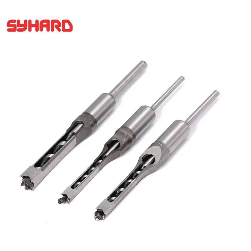 4pcs/lot Square Auger Square Punch Taper Tool Of Woodworking Diameter 1/4