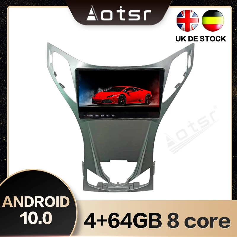 AOTSR For Hyundai Azera 2011-2012  Android 10.0 Car GPS Navigation Radio Android Screen Multimedia Horizontal Screen Fast boot