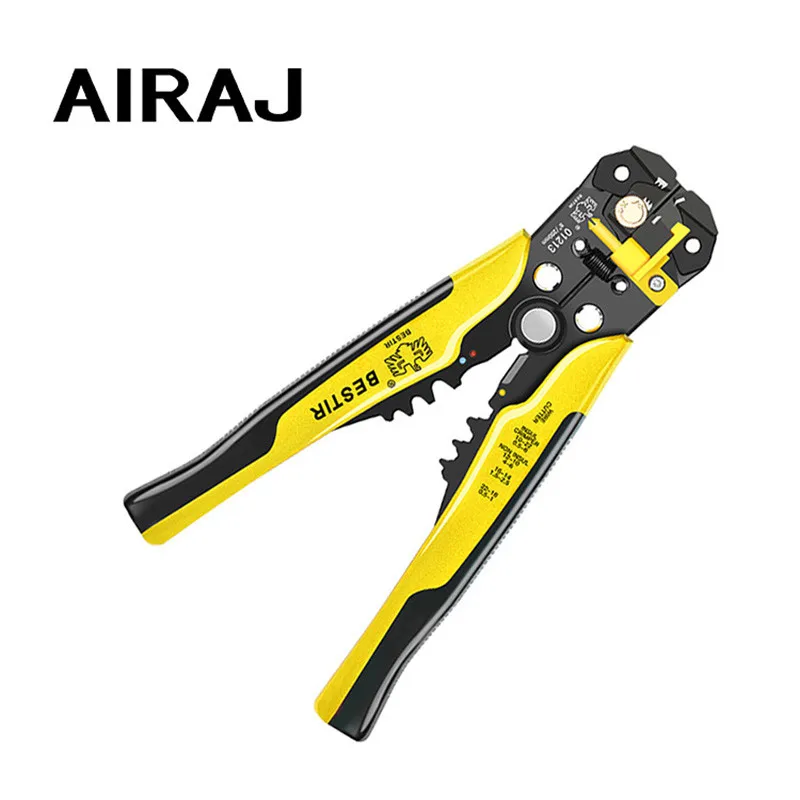 AIRAJ Wire Cutter Crimper Cable Cutter Wire Stripper Multifunctional Stripping Tools Crimping Pliers Terminal 0.2-6.0mm²