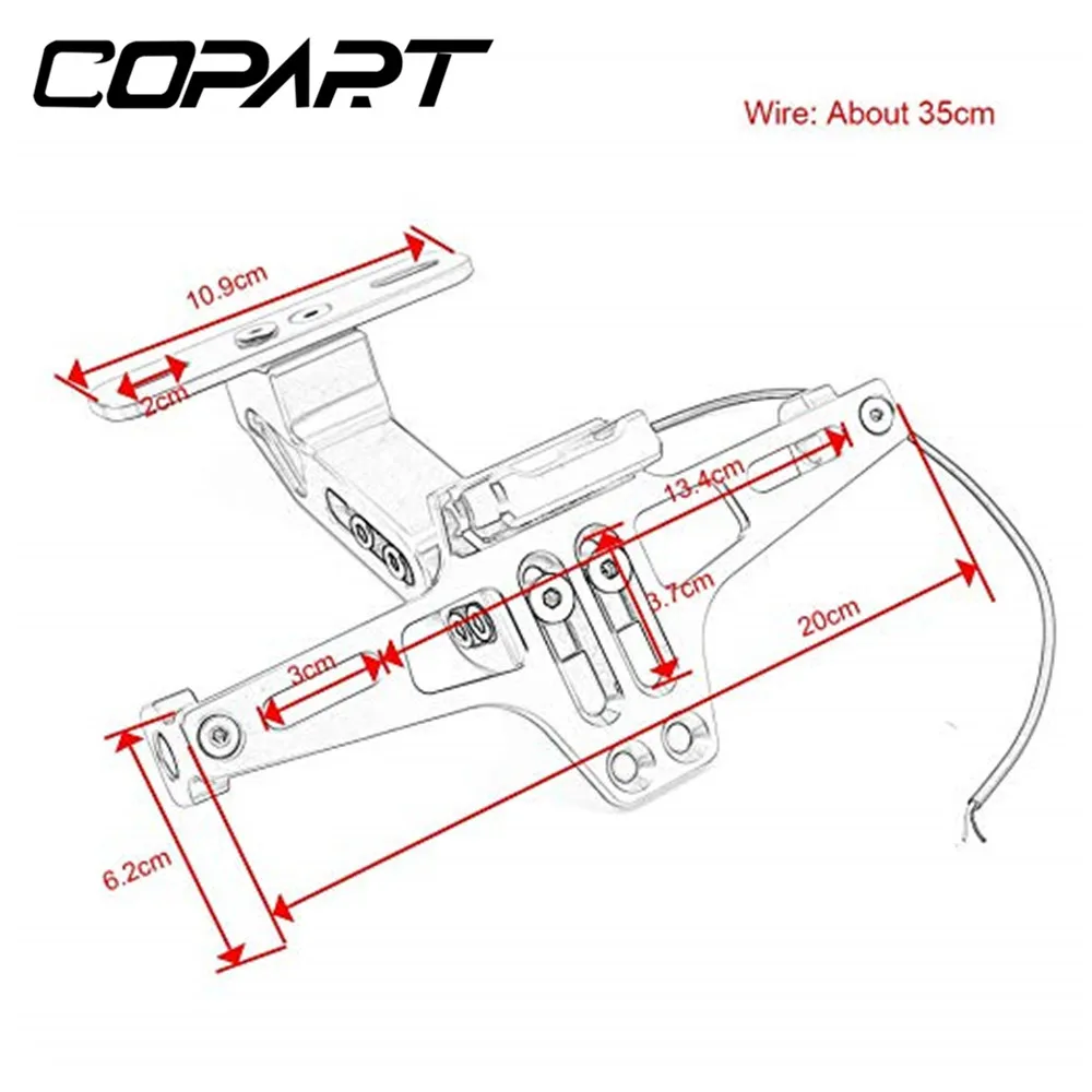 For Honda CBR600RR CBR1000RR CBR 600 F2 F3 F4 CBR 600 RR 1000 RR 900 929RR 650R NC750/X Universal Rear License Plate Holder