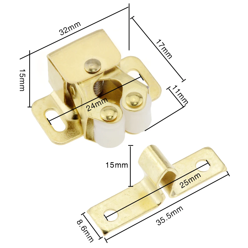 1PCS Door Stop Closer Stoppers Damper Buffer Magnet Cabinet Catches For Wardrobe Hardware Furniture Fittings