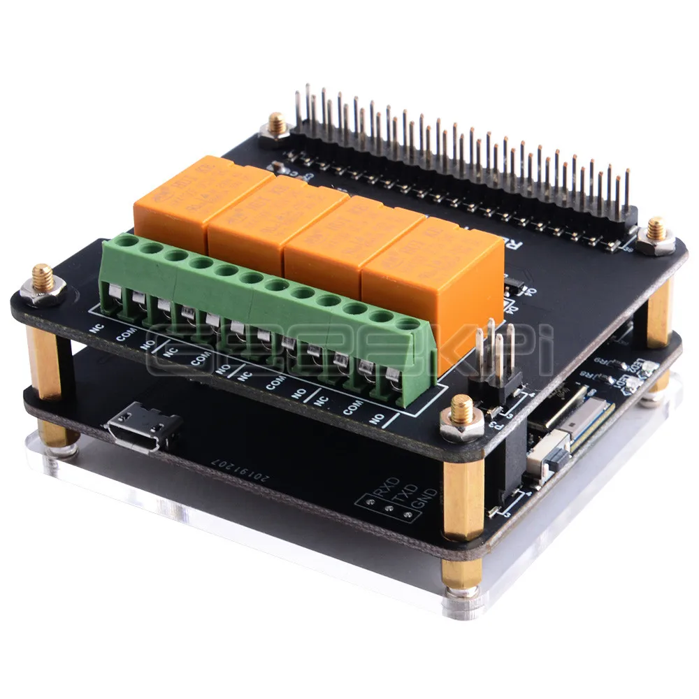 GeeekPi DockerPi-H Station Board Bluetooth BLE Development Board Docker Pi Series Modules for Raspberry Pi 4 B / 3 B / 2 Model