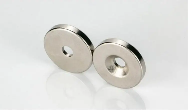 Normal Magnetic Strong Magnet Round with Hole Strong Magnet D20x3 Countersunk 5mm Ring Magnet Magnet Ring