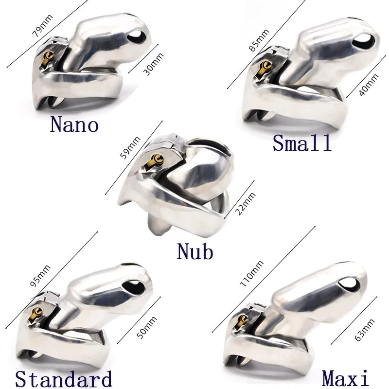 New Stainless Steel HT V4 Penis Cage Lockable Penis Lock Cock Cage Penis Metal Cock Ring Chastity Cage Sex Toys For Men.