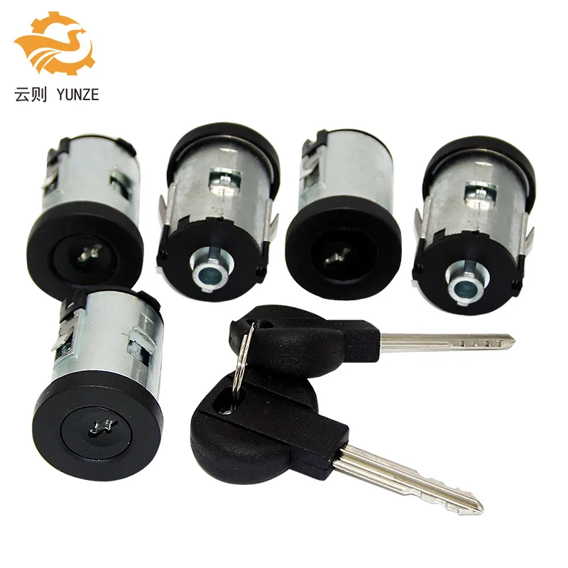 9170.AY DOOR LOCK BARREL SET 5PCS FOR FIAT SCUDO CITROEN XM XANTIA SYNERGIE DISPATCH JUMPY 1995-2007