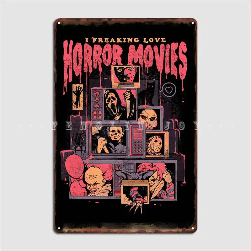 

Horror Movies Metal Sign Wall Pub Poster Pub Garage Customize Tin Sign Posters