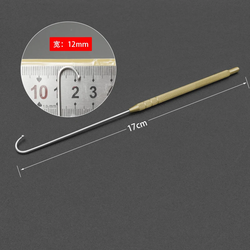Sterilization tool ball head pull hook non-damage uterine pull hook. Ovarian pull hook cats and dogs pet animals. Uterine pull h