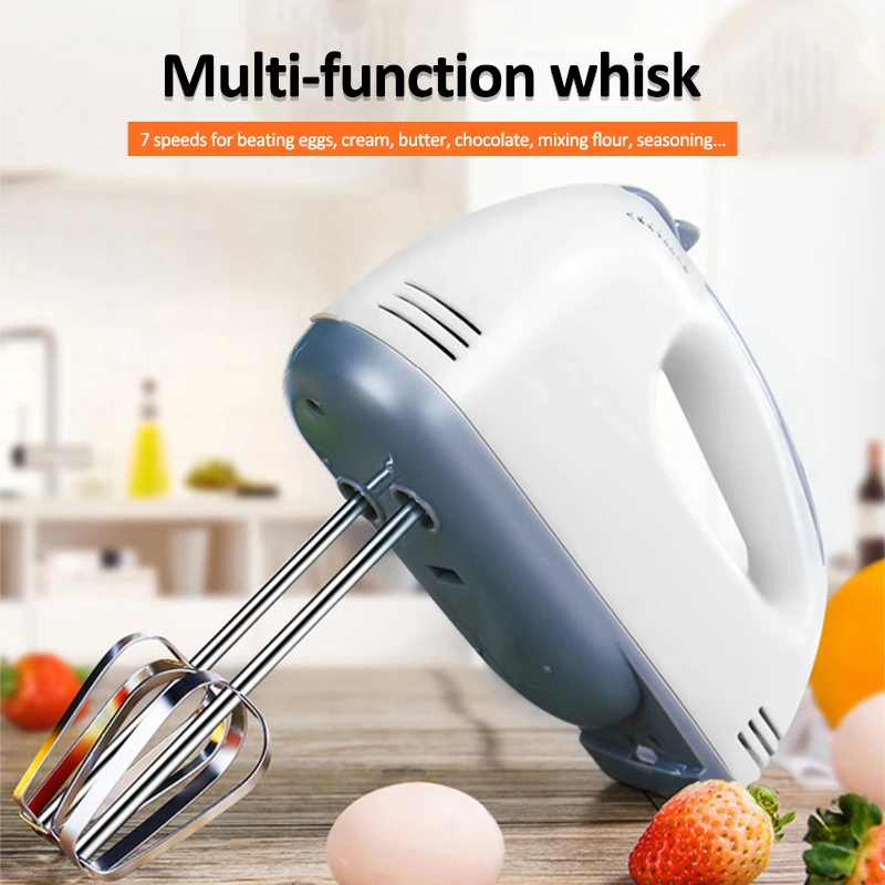 120W 220V Cream Whipping Machine 7 Speed Electric Food Mixer Table Stand Cake Dough Mixer Handheld Egg Beater Baking Cookware