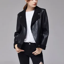 2023 Winter New Mother Clothing  Leather Jacket Women Leather Coat Velvet Jacket Women Leather Coat  Velvet Jacket A36