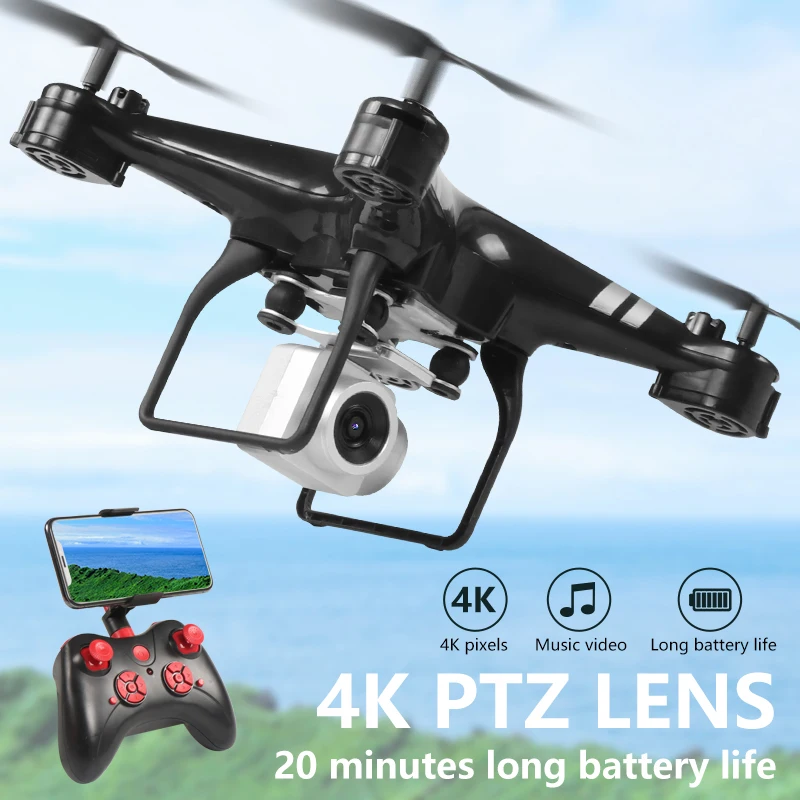 Eboyu KY101D 2.4Ghz Rc Drone 20Min Vliegtijd W/4K Wifi Fpv Hd Camera Hoogte Houden gebaar Modus Rc Quadcopter Drone Rtf