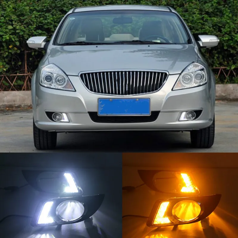 

2pcs For Buick Excelle 2008-2012 with Front Fog Lamp Day Light LED DRL daytime running light