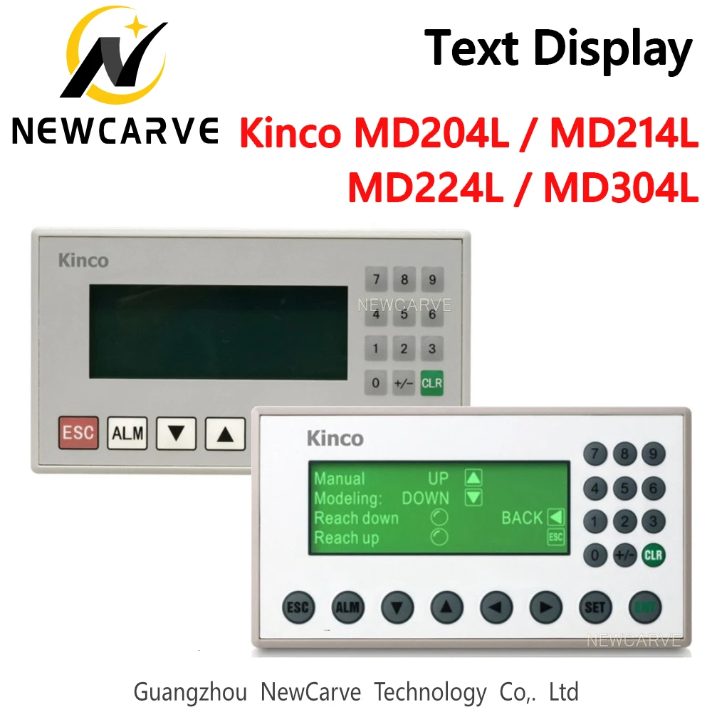 Kinco 4.3 Inch Text Display MD304L MD214L MD204L MD224L Support RS232 RS485 RS422 Communications Ports NEWCARVE