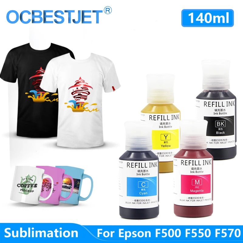 F570 Sublimation Ink For T49M1 T49M2 T49M3 T49M4 For Epson SC-F500 SC-F530 SC-F550 SC-F570 Sublimation Printer Ink