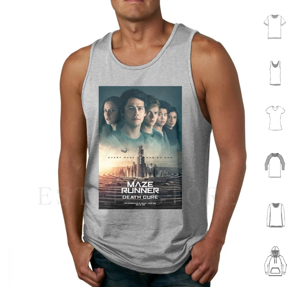 Maze Runner: The Death Cure Tank Tops Vest بدون أكمام Ki Hong Lee Thomas Brodie Sangster Thomas Sangster Dylan O Brien Bob