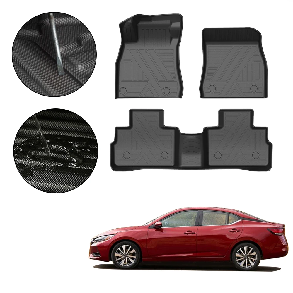 

TPE Car Floor Mats For Nissan Sentra 2020 5-Seat Waterproof Non-Slip Auto Styling Accessories Interior Renovation